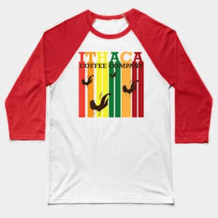 Ithaca coffee company Summer Vibe Baseball T-Shirt